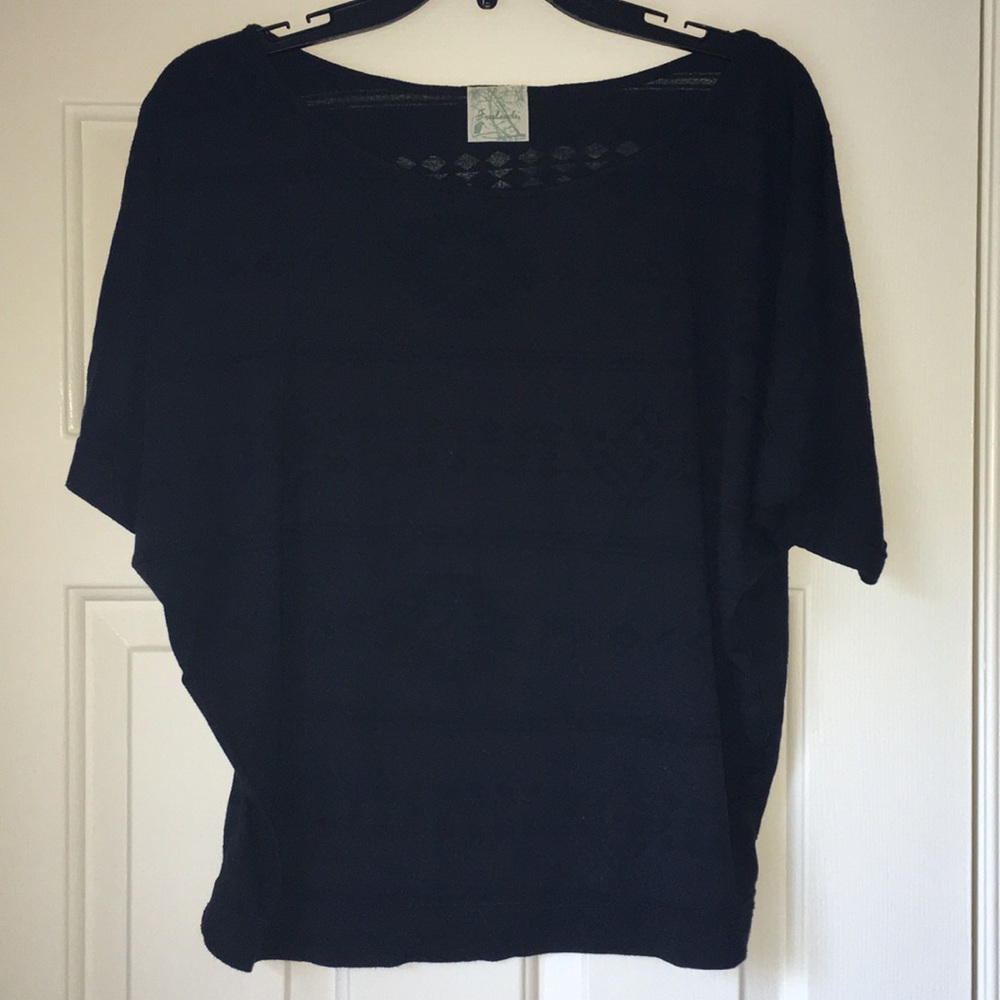 Freeloader Semi sheer black top!
